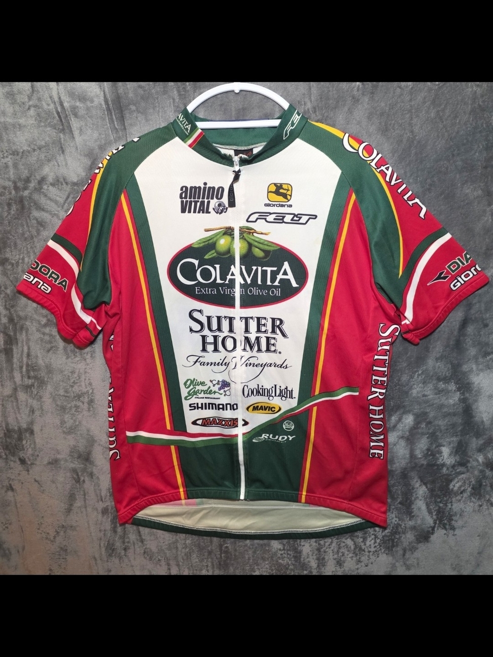 Vintage Giordana Colavita / Sutter Home Pro Cycling Team Jersey